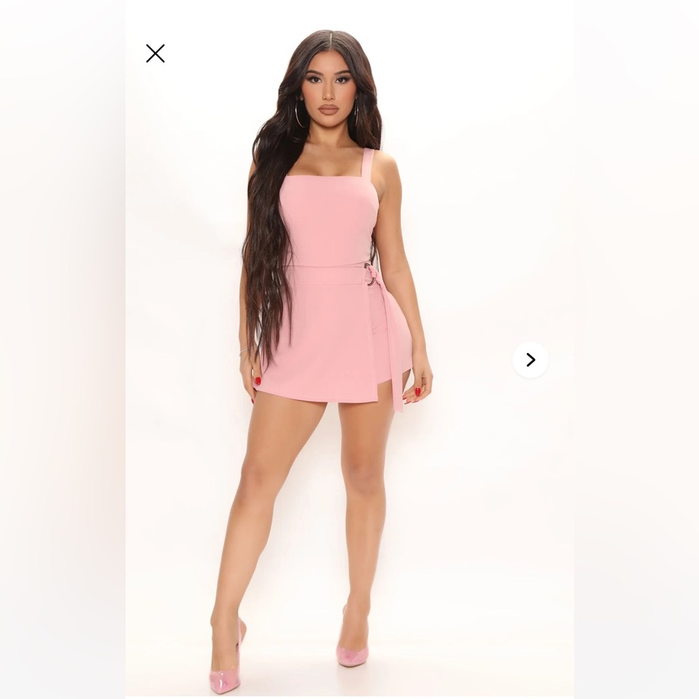 Fashion Nova Wrapped in Love Romper - Pink NWT (no longer made)